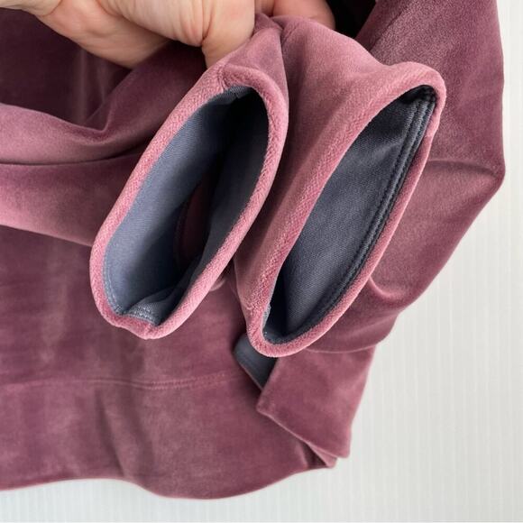 Prana Pheonix pullover funnel neck velour top with kangaroo pocket size medium - Picture 8 of 12